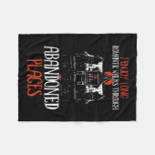 Paranormal Evp Jagd Geist Jäger Abenteuer Fleecedecke (Vorderseite (Horizontal))