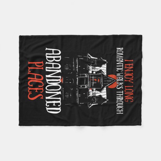 Paranormal Evp Jagd Geist Jäger Abenteuer Fleecedecke (Vorderseite (Horizontal))