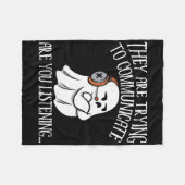 Paranormal Evp Jagd Geisterjäger Abenteuer 2 Fleecedecke (Vorderseite (Horizontal))