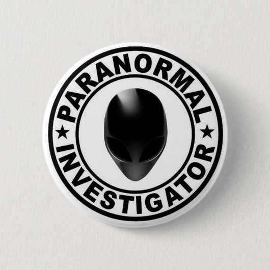 Paranormal Forscher-alien-Knopf Button (Vorderseite)