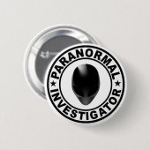 Paranormal Forscher-alien-Knopf Button (Vorne & Hinten)
