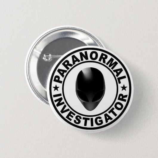 Paranormal Forscher-alien-Knopf Button (Vorne & Hinten)
