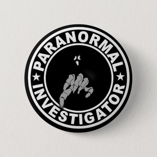 Paranormal Forscher-Knopf Button (Vorderseite)