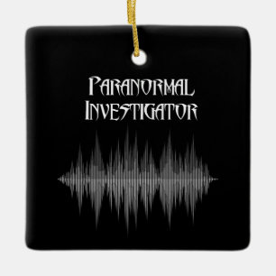 Paranormal Forscher-Weihnachtsverzierung Keramikornament