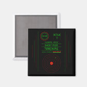 Paranormal Ghost Tracker Radar Display Scanner Art Magnet (Vorderseite/Rückseite)
