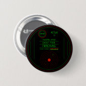Paranormal Ghost Tracker Radar Scanner Display Art Button (Vorne & Hinten)