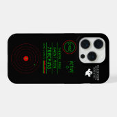 Paranormal Ghost Tracker Radar Scanner Display Art iPhone Hülle (Rückseite (Horizontal))