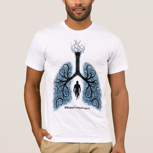 Paranormal Happy Lungs Project Fundraising-Shirt v T-Shirt (Vorderseite)