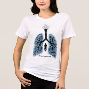 Paranormal Happy Lungs Projekt Fundraising-Shirt v Tri-Blend Shirt