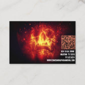 Paranormal Investigator Bursche Schädel Visitenkarte (Rückseite)