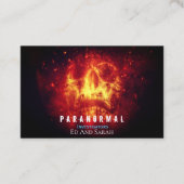 Paranormal Investigator Bursche Schädel Visitenkarte (Vorderseite)