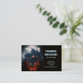 Paranormal Investigator Creepy Spuk Mantel Visitenkarte (Stehend Vorderseite)
