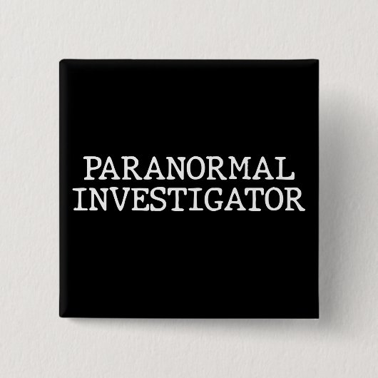 Paranormal Investigator Geisterjagd EVP Button (Vorderseite)