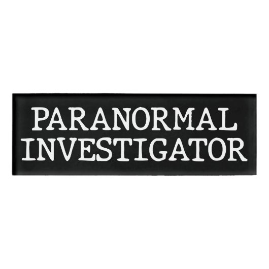 Paranormal Investigator Geisterjagd EVP Namenschild (Vorderseite)