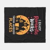 Paranormal Investigator Geisterjagd Fleecedecke (Vorderseite (Horizontal))