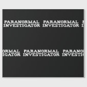 Paranormal Investigator Geisterjagd Geschenkpapier (Flach)