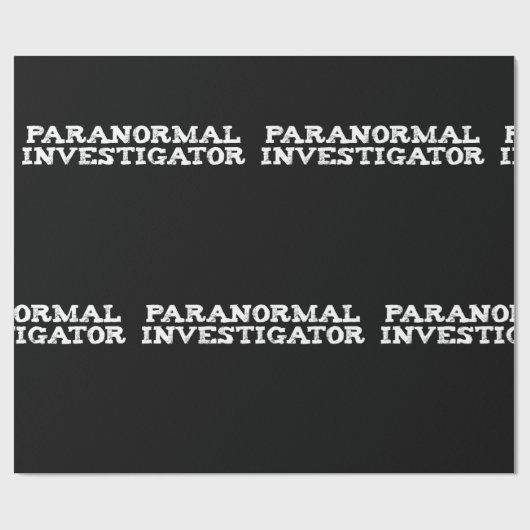 Paranormal Investigator Geisterjagd Geschenkpapier (Flach)