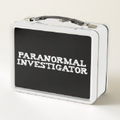 Paranormal Investigator Geisterjagd Metall Brotdose (Rückseite)