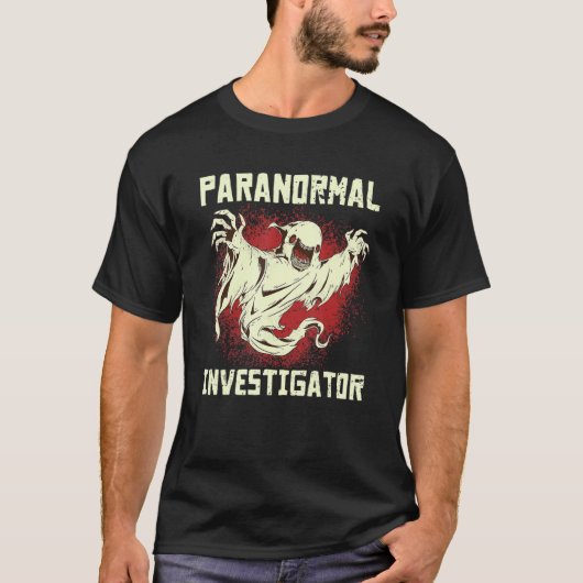 Paranormal Investigator Geisterjagd Paranormal E T-Shirt (Vorderseite)