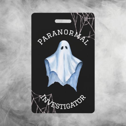 Paranormal Investigator Ghost & Cobnets Black Ausweis