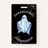 Paranormal Investigator Ghost & Cobwebs Black Ausweis (Vorderseite)