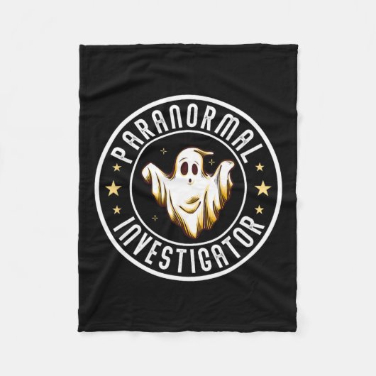 Paranormal Investigator Ghost Hunter Ghost Jäger Fleecedecke (Vorderseite)