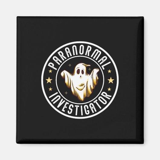 Paranormal Investigator Ghost Hunter Ghost Jäger Magnet (Vorne)