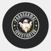 Paranormal Investigator Ghost Hunter Ghost Jäger Runder Aufkleber (Vorderseite)