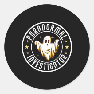 Paranormal Investigator Ghost Hunter Ghost Jäger Runder Aufkleber