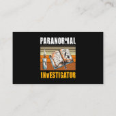 Paranormal Investigator Ghost Hunter Ghost Jäger Visitenkarte (Rückseite)