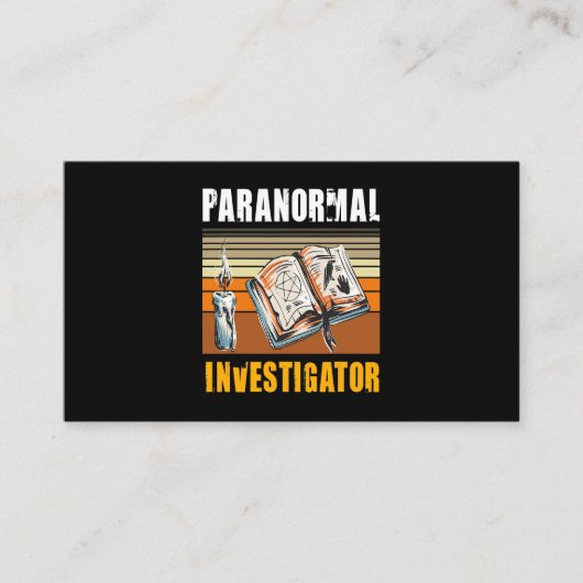 Paranormal Investigator Ghost Hunter Ghost Jäger Visitenkarte (Vorderseite)