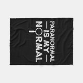 Paranormal Investigator Ghost Junting Funny Gift Fleecedecke (Vorderseite (Horizontal))