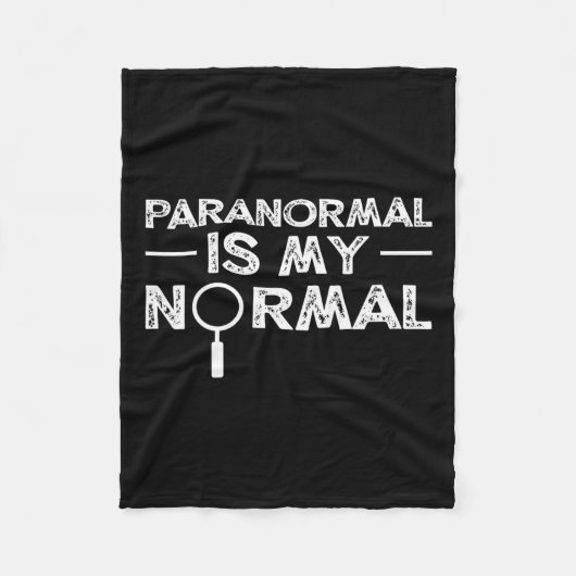 Paranormal Investigator Ghost Junting Funny Gift Fleecedecke (Vorderseite)