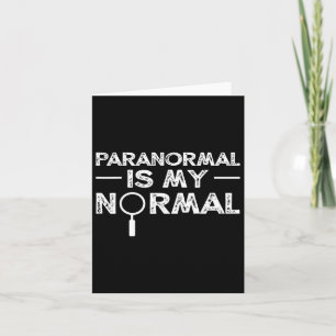 Paranormal Investigator Ghost Junting Funny Gift Karte