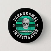 Paranormal Investigator Skull Button (Vorderseite)