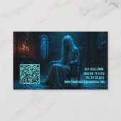 Paranormal Investigator Spuk Ghost Lady Visitenkarte (Rückseite)