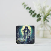 Paranormal Investigator Spuk Ghost Quadratische Visitenkarte (Stehend Vorderseite)