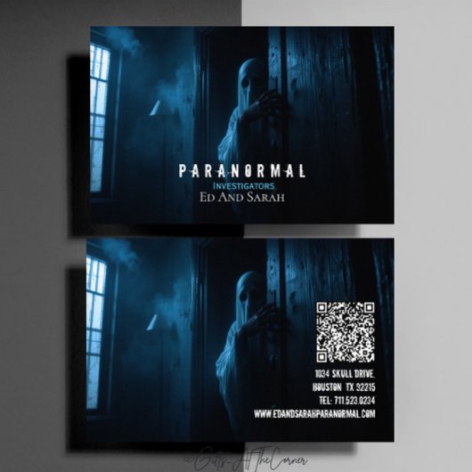 Paranormal Investigator Spuk Ghost Visitenkarte