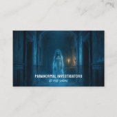 Paranormal Investigators Eerie Ghost Lady Haunted Visitenkarte (Vorderseite)
