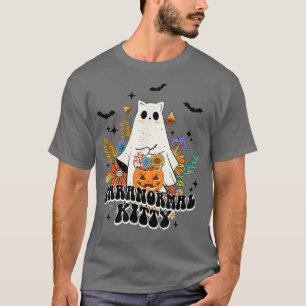 Paranormal Kitty Hippie Retro Halloween Kostüm Ca T-Shirt