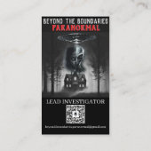 Paranormal mit Meg Business Cards ohne Foto Visitenkarte (Rückseite)