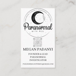 Paranormal mit Meg Business Cards ohne Foto Visitenkarte