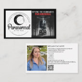 Paranormal mit Meg Horizontal mit Foto Visitenkarte (Vorne/Hinten)