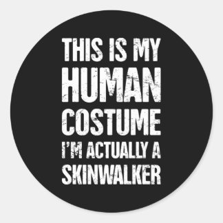 Paranormal Occult Skinwalker Runder Aufkleber