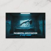 Paranormale Ermittler Unheimlicher Geist schwebend Visitenkarte (Vorderseite)