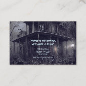 Paranormale Ermittlerin Eerie Spuk House Visitenkarte (Rückseite)