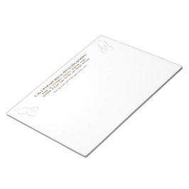 Paranormale Ermittlerin mit Geisterlogo Notizblock