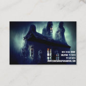 Paranormale Ermittlerin Spuk Kabine Visitenkarte (Rückseite)
