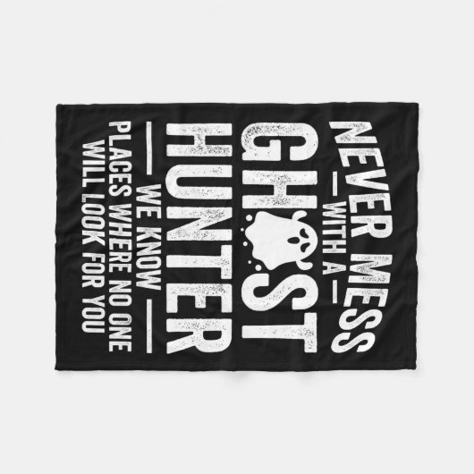 Paranormale Evp-Jagd Geisterjäger-Abenteuer 1 Fleecedecke (Vorderseite (Horizontal))