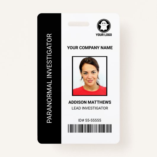 Paranormale Foto-ID des Untersuchungsunternehmens Ausweis (Vorderseite)